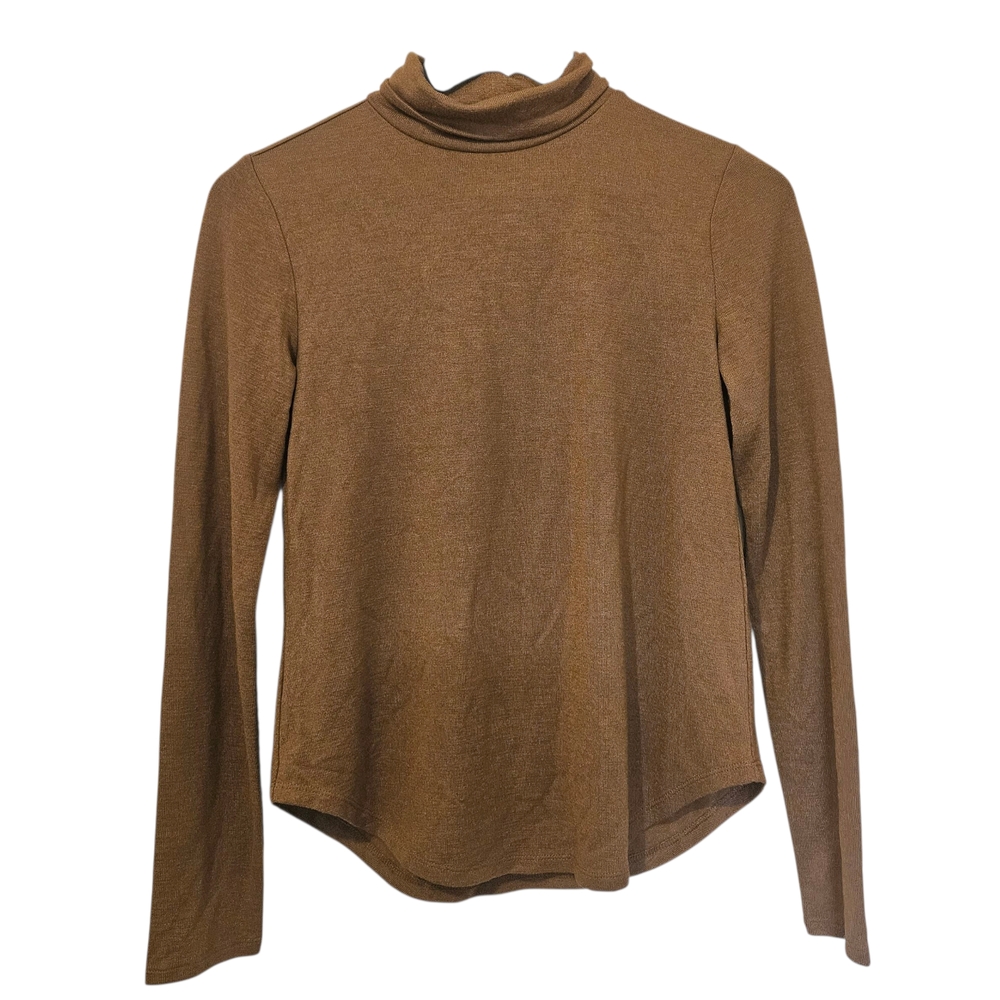 Banana Republic Brown Fitted Turtleneck Sweater